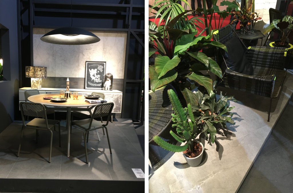Diesel Living and Moroso at Fiera Milan. Including cactus.